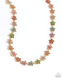 Floral Field - Multi Necklace - Paparazzi Accessories Necklace Bedazzle Me Pretty Mobile Fashion Boutique