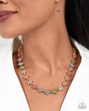 Floral Field - Multi Necklace - Paparazzi Accessories Necklace Bedazzle Me Pretty Mobile Fashion Boutique