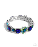 Floral Find - Green Bracelet - Paparazzi Accessories Bracelet Bedazzle Me Pretty Mobile Fashion Boutique