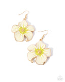 Floral Flavor - Gold Earrings - Paparazzi Accessories Earrings Bedazzle Me Pretty Mobile Fashion Boutique