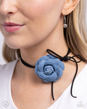 Floral Folktale - Black Necklace - Paparazzi Accessories Necklace Bedazzle Me Pretty Mobile Fashion Boutique