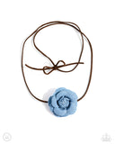 Floral Folktale - Brown Necklace - Paparazzi Accessories Necklace Bedazzle Me Pretty Mobile Fashion Boutique