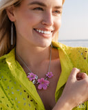 Floral Forecast - Purple Necklace - Paparazzi Accessories Necklace Bedazzle Me Pretty Mobile Fashion Boutique