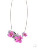 Floral Forecast - Purple Necklace - Paparazzi Accessories Necklace Bedazzle Me Pretty Mobile Fashion Boutique