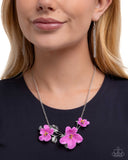 Floral Forecast - Purple Necklace - Paparazzi Accessories Necklace Bedazzle Me Pretty Mobile Fashion Boutique
