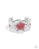 Floral Foundation - Pink Bracelet - Paparazzi Accessories Bracelet Bedazzle Me Pretty Mobile Fashion Boutique