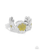 Floral Foundation - Yellow Bracelet - Paparazzi Accessories Bracelet Bedazzle Me Pretty Mobile Fashion Boutique