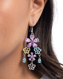 Floral Fountain - Purple Earrings - Paparazzi Accessories Earrings Bedazzle Me Pretty Mobile Fashion Boutique
