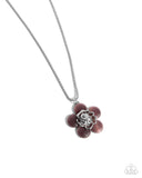 Floral Freestyle - Purple Necklace - Paparazzi Accessories Necklace Bedazzle Me Pretty Mobile Fashion Boutique