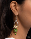 Floral Fuss - Yellow Earrings - Paparazzi Accessories Earrings Bedazzle Me Pretty Mobile Fashion Boutique