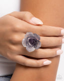 Floral Intentions - Purple Ring - Paparazzi Accessories Ring Bedazzle Me Pretty Mobile Fashion Boutique