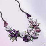 Floral Protocol - Multi Necklace - Paparazzi Accessories Necklace Bedazzle Me Pretty Mobile Fashion Boutique