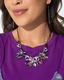 Floral Protocol - Multi Necklace - Paparazzi Accessories Necklace Bedazzle Me Pretty Mobile Fashion Boutique