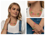 Floral Restoration - Orange Complete Look  - Paparazzi Accessories Bedazzle Me Pretty Mobile Fashion Boutique
