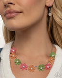 Floral Restoration - Orange Complete Look  - Paparazzi Accessories Bedazzle Me Pretty Mobile Fashion Boutique