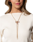 FLORAL Values - Pink Necklace - Paparazzi Accessories Necklace Bedazzle Me Pretty Mobile Fashion Boutique
