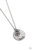 Flourishing Faith - White Necklace - Paparazzi Accessories Necklace Bedazzle Me Pretty Mobile Fashion Boutique