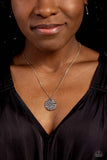 Flourishing Faith - White Necklace - Paparazzi Accessories Necklace Bedazzle Me Pretty Mobile Fashion Boutique
