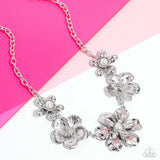 FLOWER Move - Orange Necklace - Paparazzi Accessories Necklace Bedazzle Me Pretty Mobile Fashion Boutique