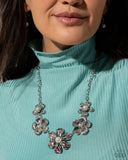 FLOWER Move - Orange Necklace - Paparazzi Accessories Necklace Bedazzle Me Pretty Mobile Fashion Boutique