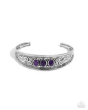 Flower Patch Picnic - Purple Bracelet - Paparazzi Accessories Bracelet Bedazzle Me Pretty Mobile Fashion Boutique