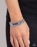 Flower Patch Picnic - Purple Bracelet - Paparazzi Accessories Bracelet Bedazzle Me Pretty Mobile Fashion Boutique