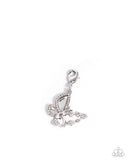 Fluttering Family - Silver Bracelet Charm - Paparazzi Accessories Bracelet Bedazzle Me Pretty Mobile Fashion Boutique