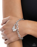 Fluttering Family - Silver Bracelet Charm - Paparazzi Accessories Bracelet Bedazzle Me Pretty Mobile Fashion Boutique