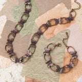Fluttering Form - Copper Complete Look - Paparazzi Accessories Bedazzle Me Pretty Mobile Fashion Boutique