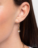 Focused Affection - Gold Necklace - Paparazzi Accessories Necklace Bedazzle Me Pretty Mobile Fashion Boutique