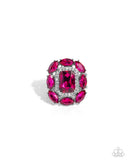 Follow Suit - Pink Ring - Paparazzi Accessories Ring Bedazzle Me Pretty Mobile Fashion Boutique