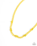 Fond Fashion - Yellow Necklace - Paparazzi Accessories Necklace Bedazzle Me Pretty Mobile Fashion Boutique