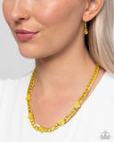 Fond Fashion - Yellow Necklace - Paparazzi Accessories Necklace Bedazzle Me Pretty Mobile Fashion Boutique