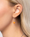 Force of Habit - Orange Necklace - Paparazzi Accessories Necklace Bedazzle Me Pretty Mobile Fashion Boutique