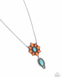 Force of Habit - Orange Necklace - Paparazzi Accessories Necklace Bedazzle Me Pretty Mobile Fashion Boutique