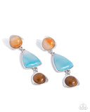 Foreign Exchange - Multi Post Earrings - Paparazzi Accessories Post Earrings Bedazzle Me Pretty Mobile Fashion Boutique