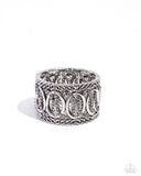 Forged Fashion - Silver Bracelet - Paparazzi Accessories Bracelet Bedazzle Me Pretty Mobile Fashion Boutique