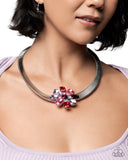 Forward Florals - Multi Necklace - Paparazzi Accessories Necklace Bedazzle Me Pretty Mobile Fashion Boutique