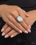FOWL Language - Silver Ring - Paparazzi Accessories Ring Bedazzle Me Pretty Mobile Fashion Boutique