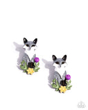 Fox Fanatic - Multi Post Earrings - Paparazzi Accessories Post Earrings Bedazzle Me Pretty Mobile Fashion Boutique