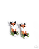Fox Fanatic - Multi Post Earrings - Paparazzi Accessories Post Earrings Bedazzle Me Pretty Mobile Fashion Boutique