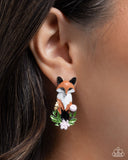 Fox Fanatic - Multi Post Earrings - Paparazzi Accessories Post Earrings Bedazzle Me Pretty Mobile Fashion Boutique