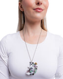 Fox Frame - Multi Necklace - Paparazzi Accessories Necklace Bedazzle Me Pretty Mobile Fashion Boutique