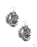 Foxy Fashion - Silver Earrings - Paparazzi Accessories Earrings Bedazzle Me Pretty Mobile Fashion Boutique
