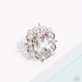 Framed Flourish - Multi Ring - Paparazzi Accessories Ring Bedazzle Me Pretty Mobile Fashion Boutique