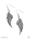 Free-Spirited Fable - White Earrings - Paparazzi Accessories Earrings Bedazzle Me Pretty Mobile Fashion Boutique