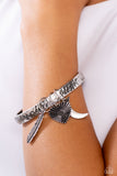 Free-Spirited Fantasy - Silver Bracelet - Paparazzi Accessories Bracelet Bedazzle Me Pretty Mobile Fashion Boutique