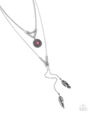 Free-Spirited Freestyle - Pink Necklace - Paparazzi Accessories Necklace Bedazzle Me Pretty Mobile Fashion Boutique