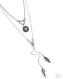Free-Spirited Freestyle - Yellow Necklace - Paparazzi Accessories Necklace Bedazzle Me Pretty Mobile Fashion Boutique