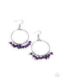 Free Your Soul - Purple Earrings - Paparazzi Accessories Earrings Bedazzle Me Pretty Mobile Fashion Boutique